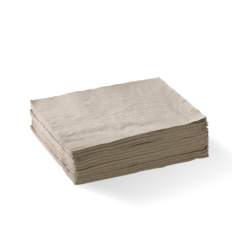 2 Ply 1/4 Fold Natural Lunch BioNapkin