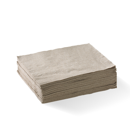 2 Ply 1/4 Fold Natural Lunch BioNapkin
