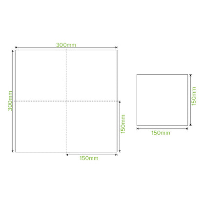 2 Ply 1/4 Fold Natural Lunch BioNapkin
