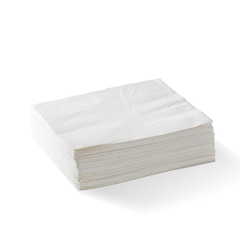 2 Ply 1/4 Fold White LunchBioNapkin