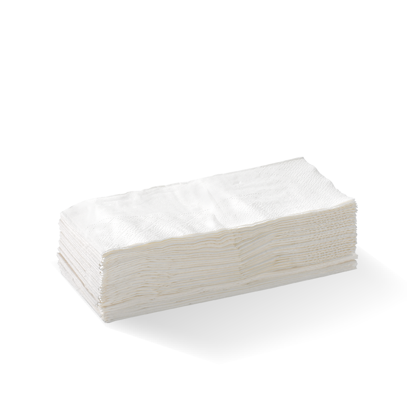 2 Ply 1/8 Fold White Lunch BioNapkin