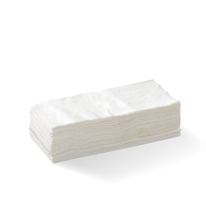 2 Ply 1/8 Fold White Lunch BioNapkin