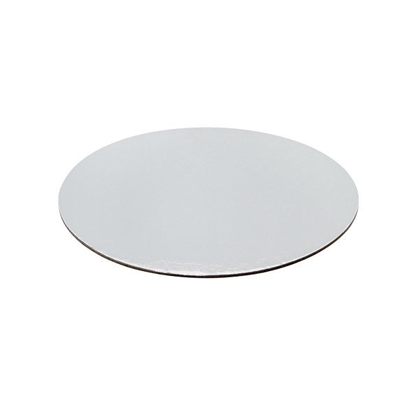 OSLO 9inch  Round STD Foiled Cake Board - Silver Carton of 100