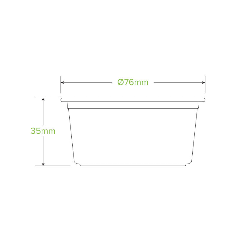 90ML PLA SAUCE BIOCUP
