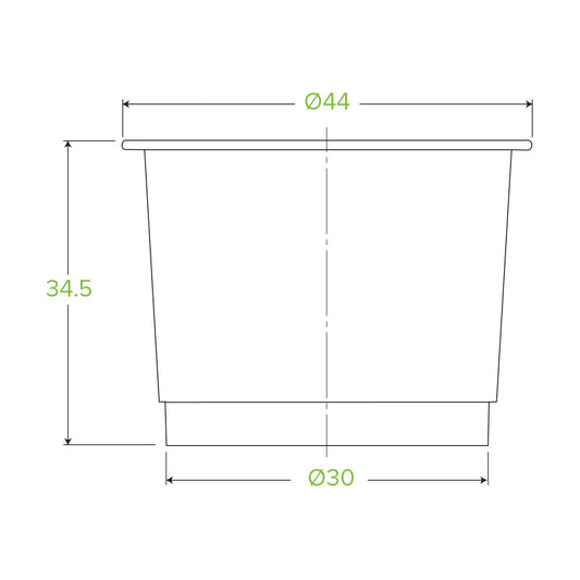 30ML PLA BIOSAMPLE CUP