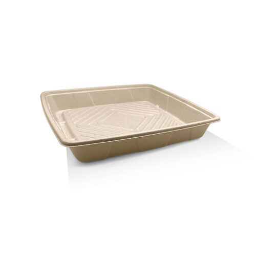 Unbleached Sugarcane Platter 12 inch square