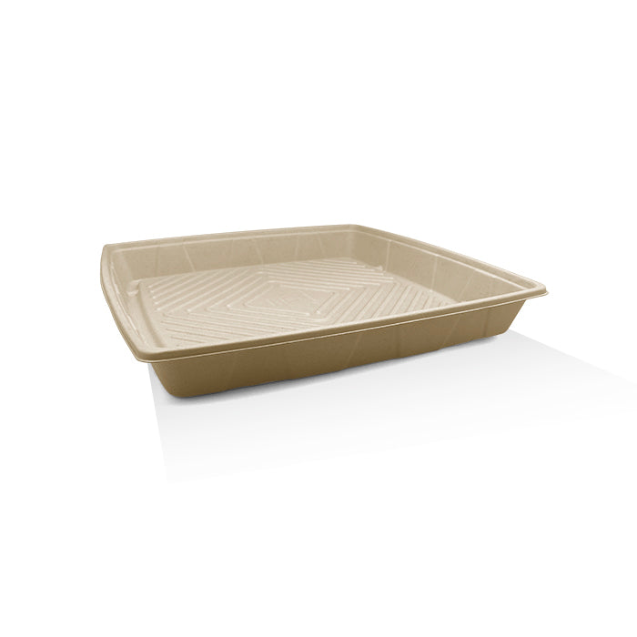 Unbleached Sugarcane Platter 16 inch square