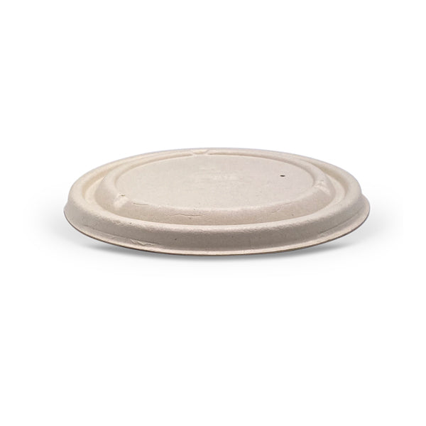 Unbleached Sugarcane Lid For Takeaway Bowl UTB Ranges UTB2000-UTB2500 258x14 mm 200 PER CARTON