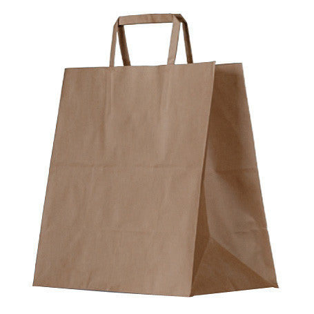 Brown Kraft Meal Delivery Bag 305x310x175mm