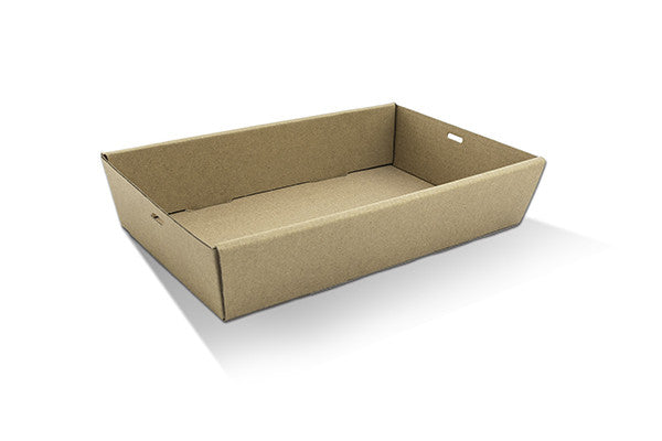 Brown Catering Tray/Hamper Box - Medium 50mm High 360x255x50 mm