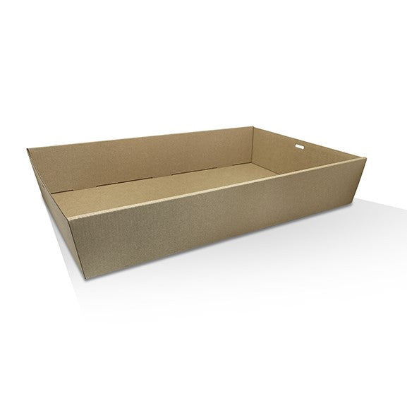 Brown Catering Tray/Hamper Box - Medium PLUS 430x290x80 mm