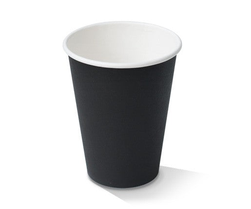 12oz Black Single Wall Cup