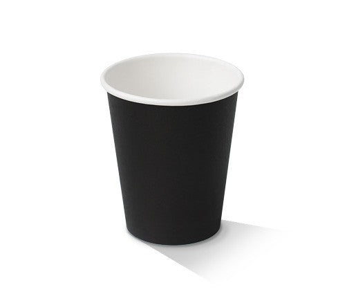 8oz Black Single Wall Cup