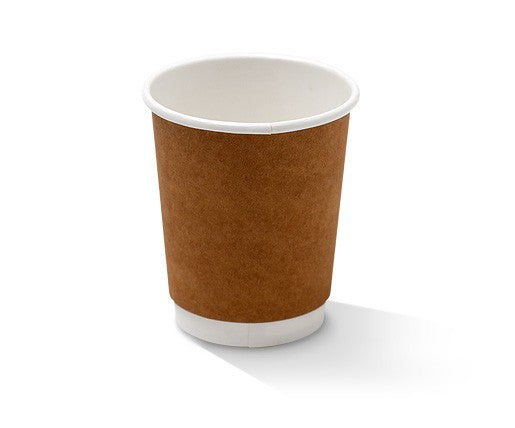 8 oz Double Wall Hot Cup Kraft