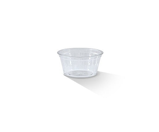 Round Clear Plastic Deli, Sauce Small Pot Container Cups with Lids  1.5oz/45ml