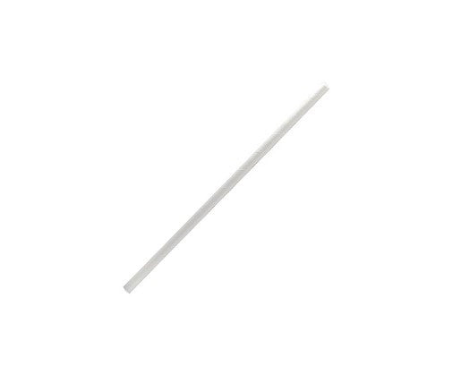 Paper Straw Cocktail Plain White 5.5x120 mm