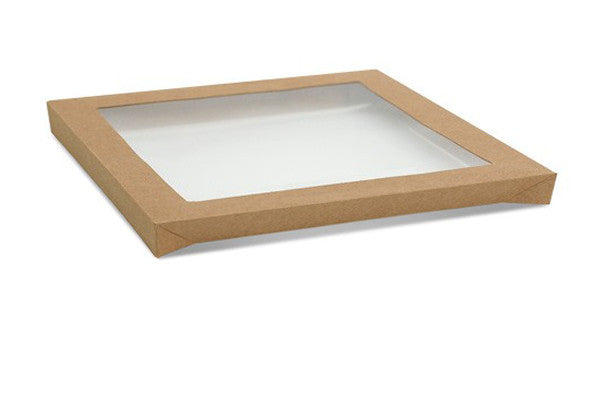 Square Catering Tray Lid PET - Large 280x280x30 mm