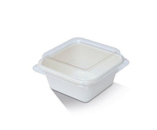 PET Lid For Sugarcane Tray 7oz 99x99x18 mm