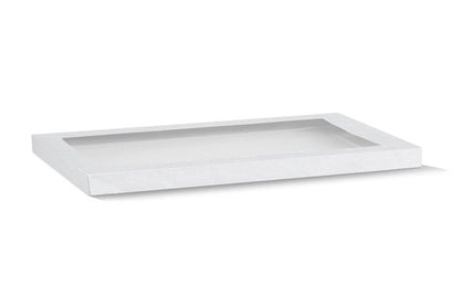 Kraft Catering Tray Lid PET window - Large 583x275x30 mm